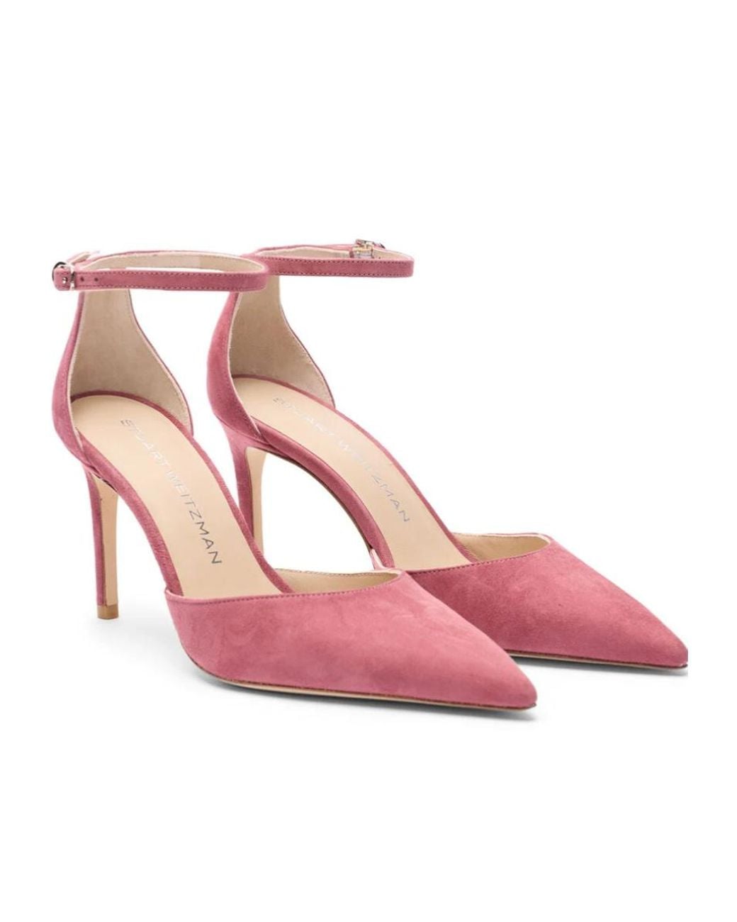 Stuart Weitzman Pink Stuart Power Strap 85