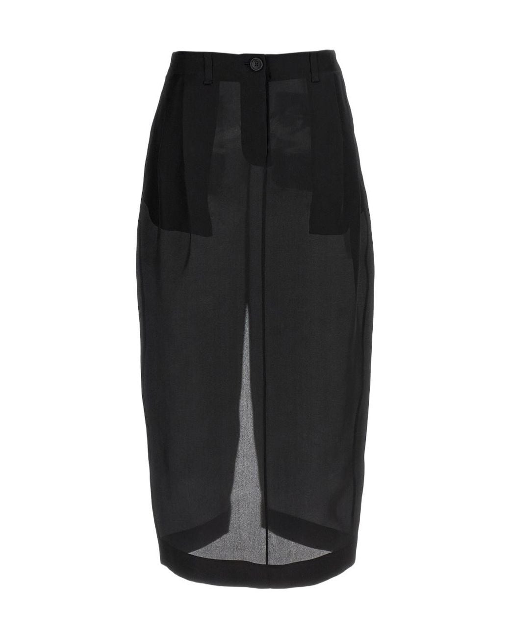 Khaite Black Lucian Maxi Skirt