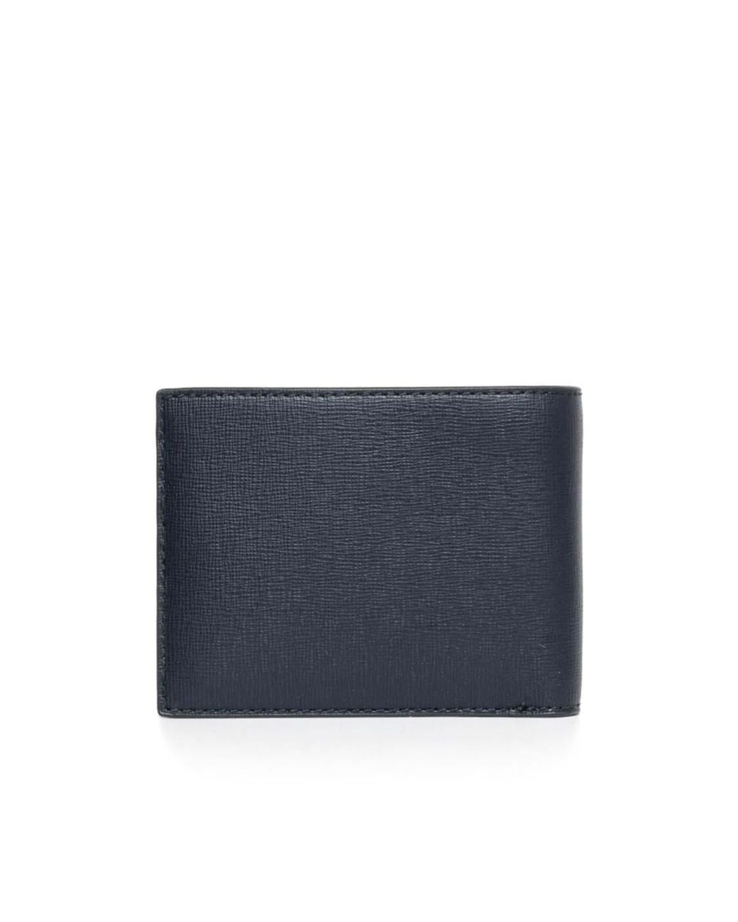 Bally Blue Banda Bi-Fold Wallet for men