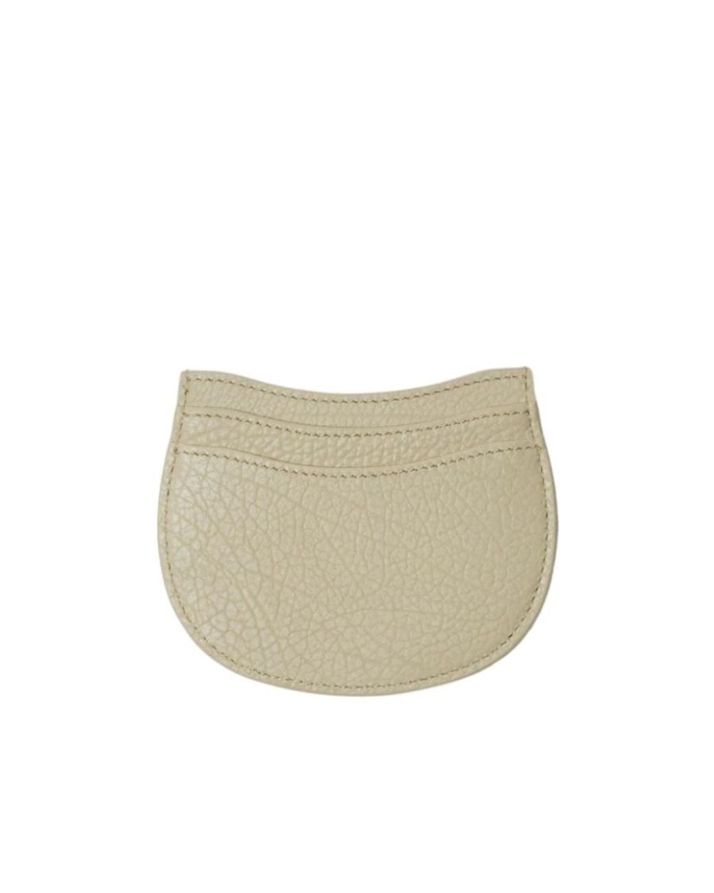 Burberry White Rocking Horse Logo Embossed Cardholder