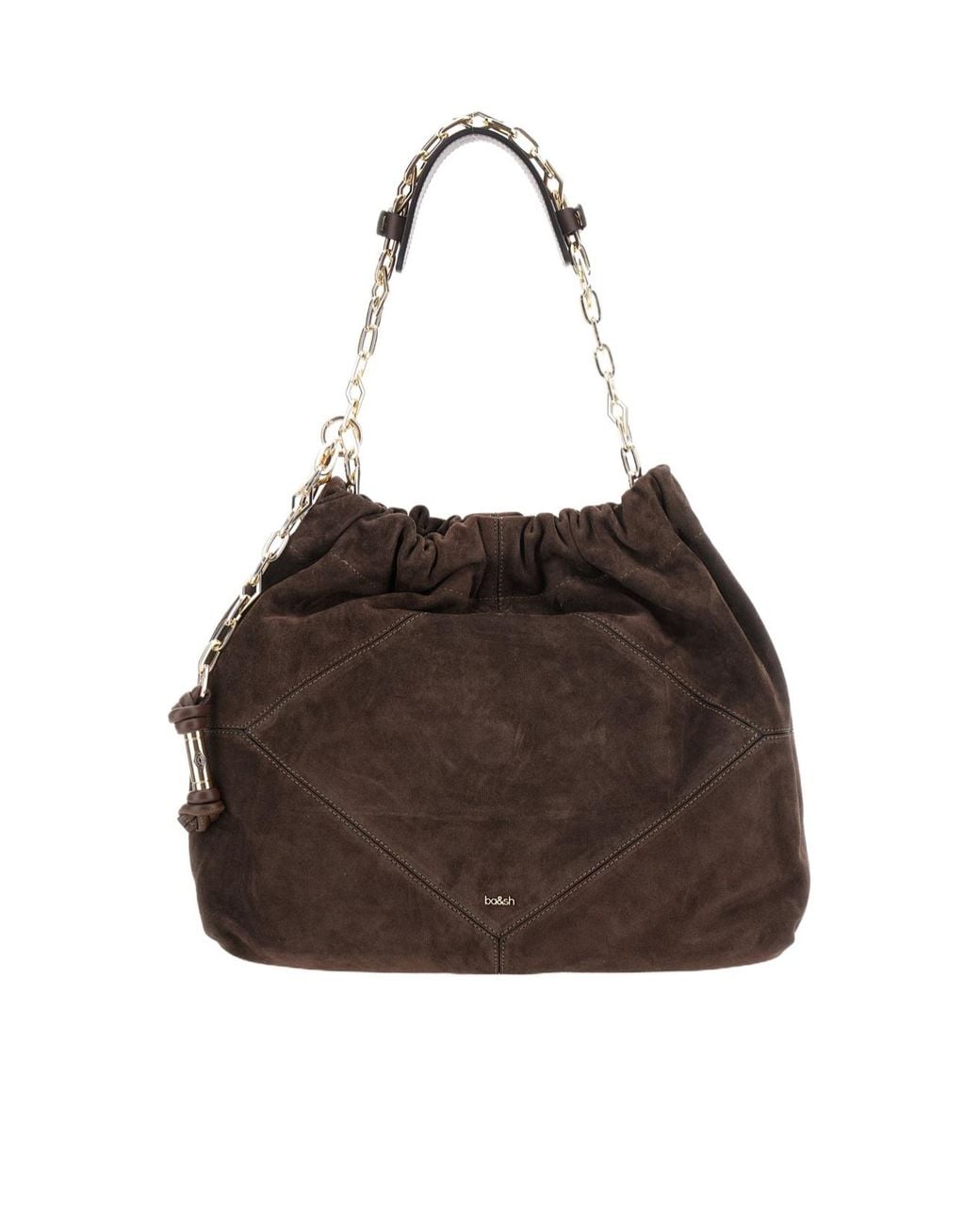 Ba&sh Brown June Chain Strap Shoulder Bag
