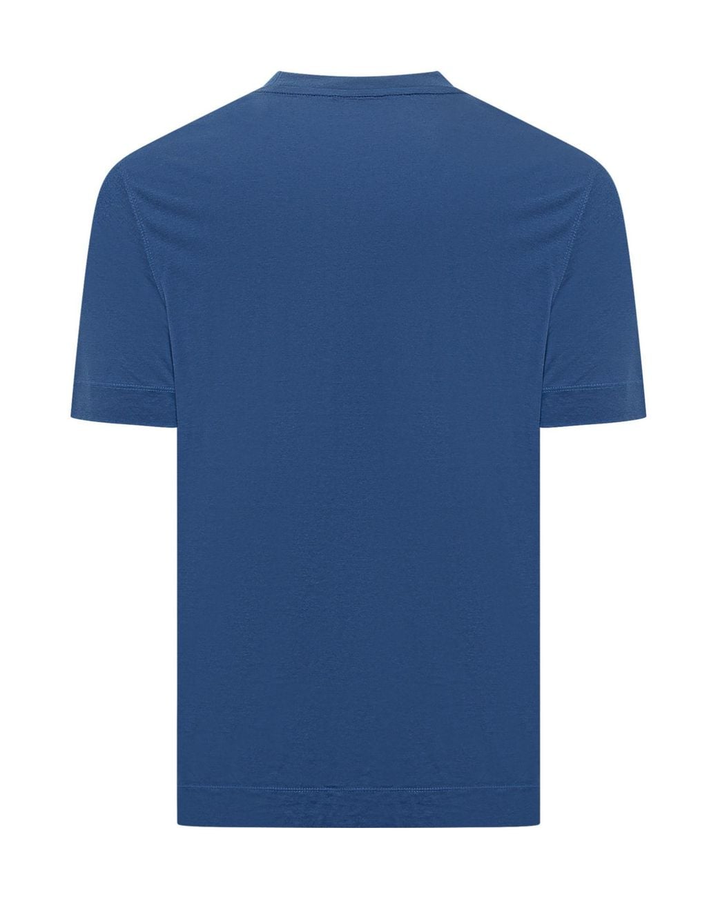 Emporio Armani Blue Spiral Logo T-Shirt for men