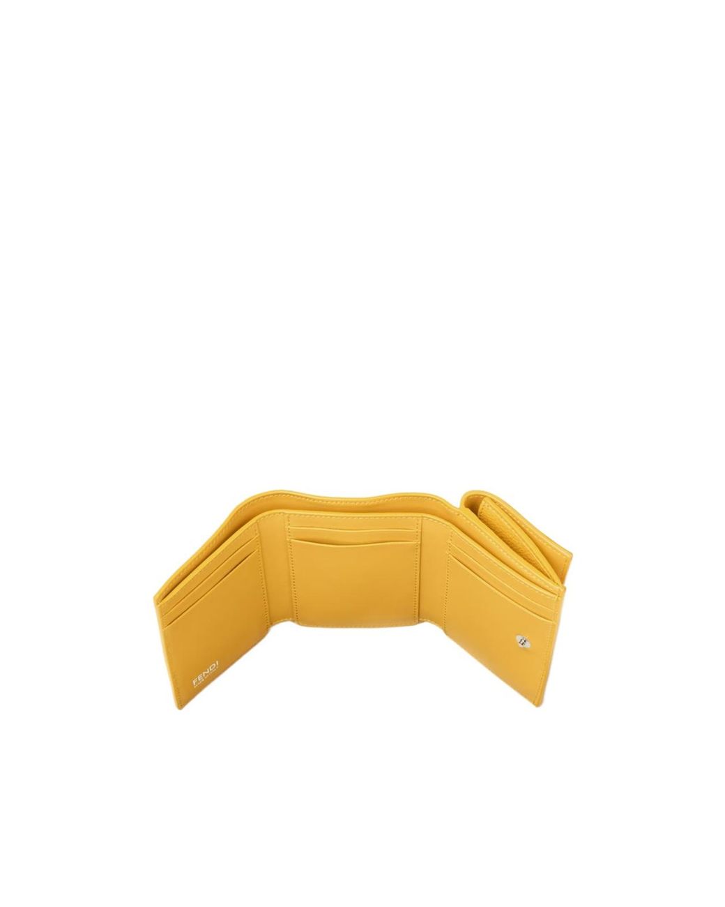 Fendi Yellow Ff Mini Trifold