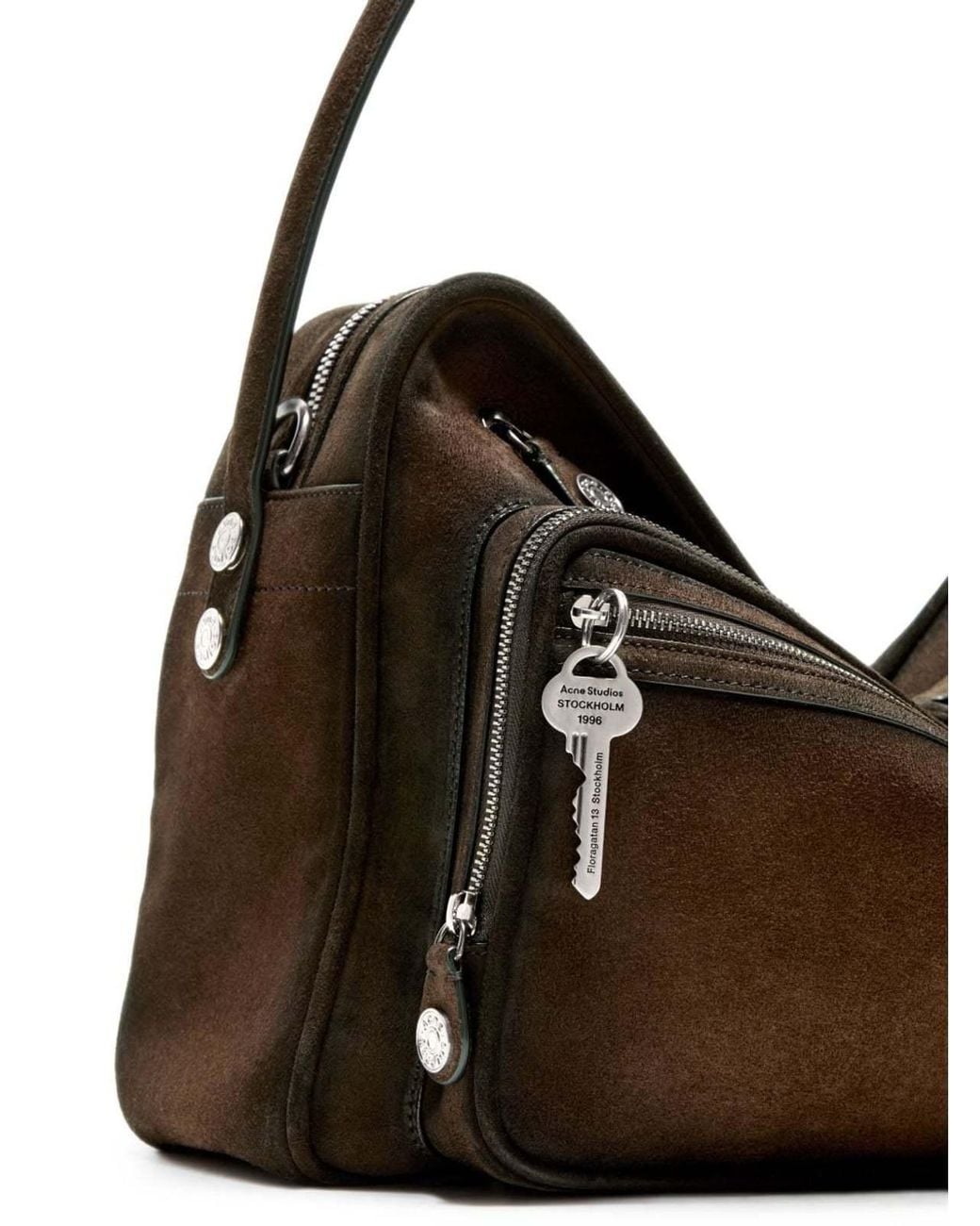 Acne Brown Camero Camera Shoulder Bag for men