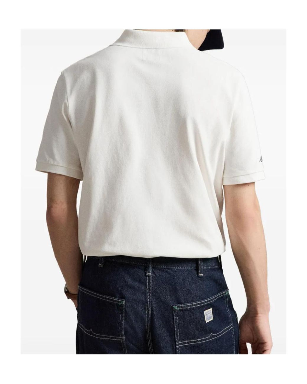 Polo Ralph Lauren White Yankees Polo Shirt for men