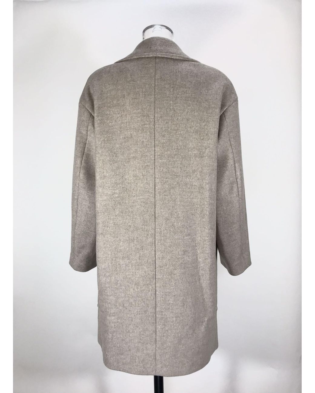 Weekend by Maxmara Gray Long-Sleeved Lapel Coat