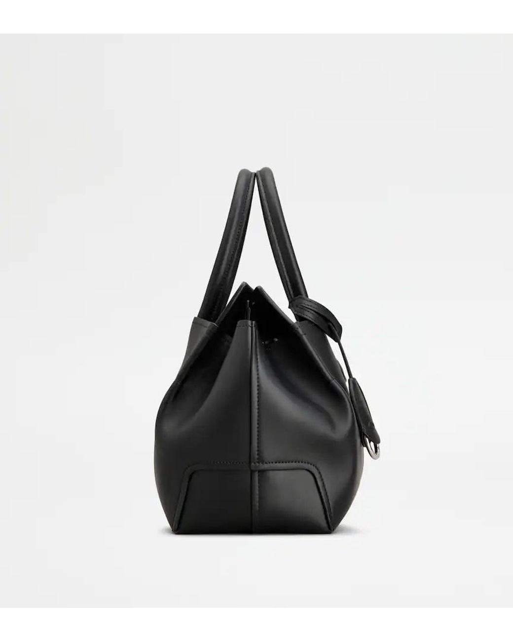 Tod's Black Sac Shopping En Cuir Petit