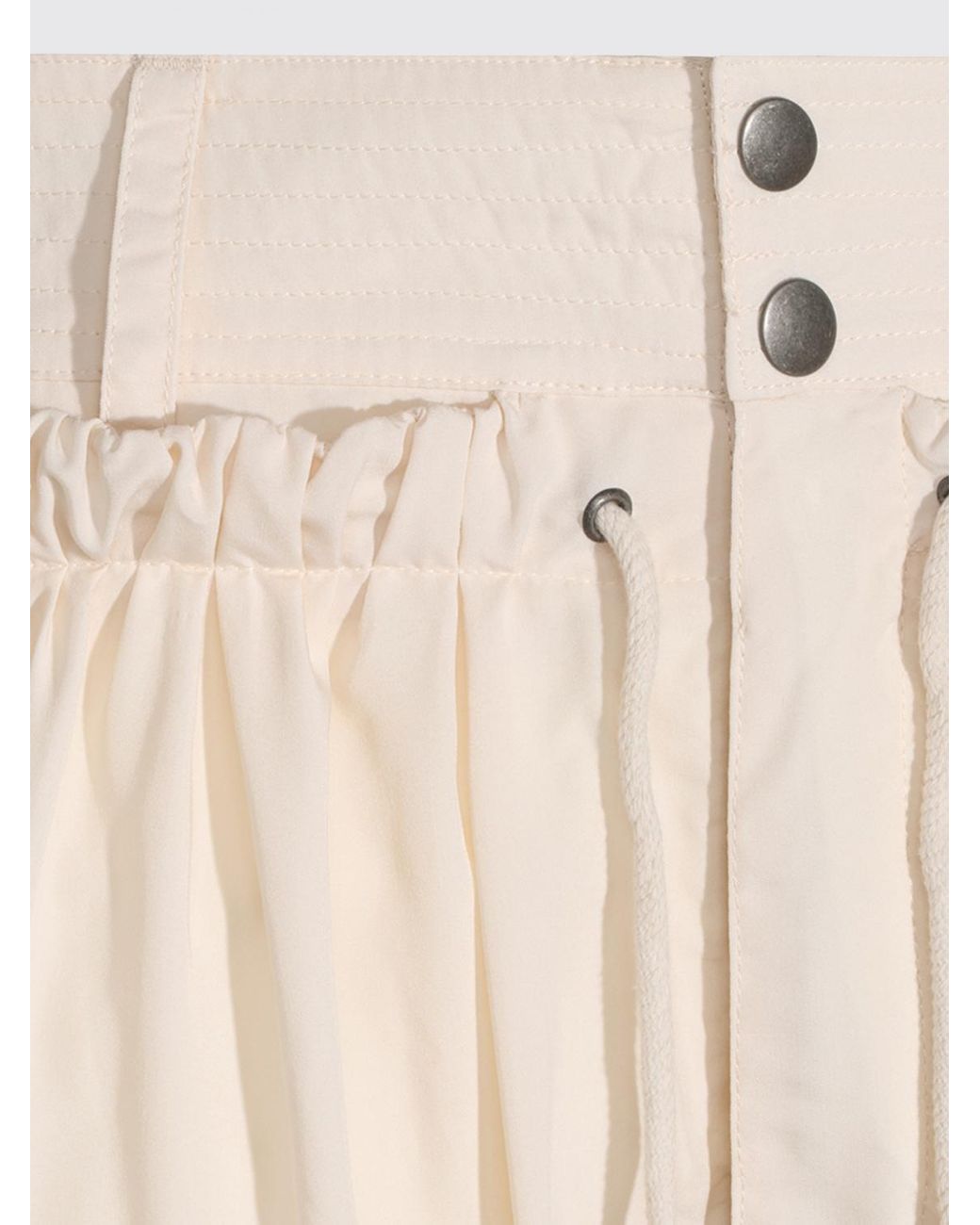 Isabel Marant White Drawstring Casual Pants