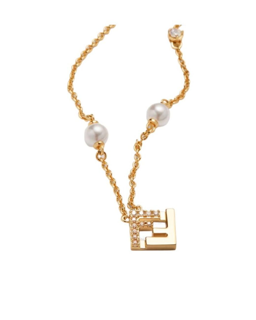 Fendi Metallic Forever Necklace