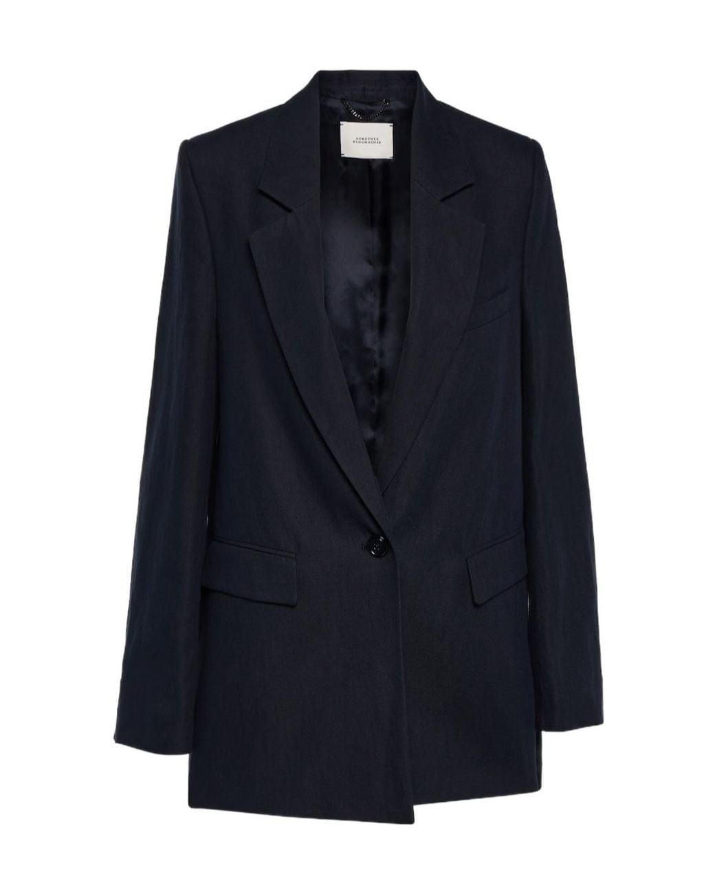 Dorothee Schumacher Blue Lapel Long-Sleeved Suit Jacket