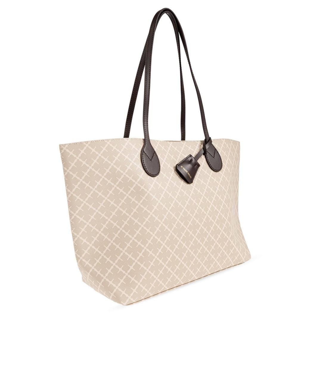 By Malene Birger Natural Abigail Monogram Tote Bag