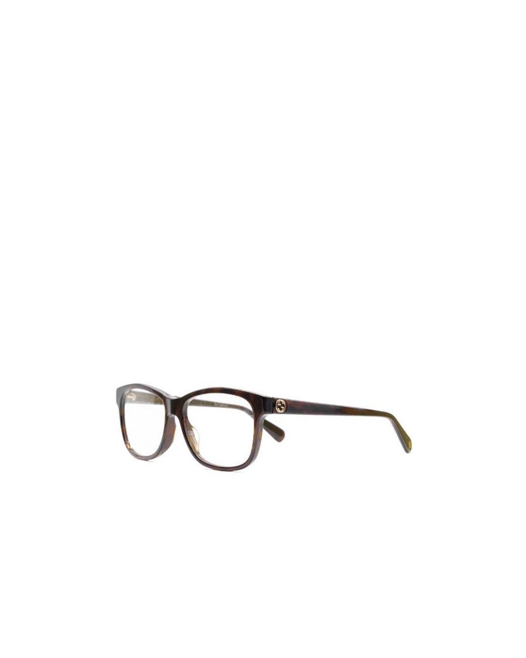 Gucci White Eyewear Rectangle Frame Glasses