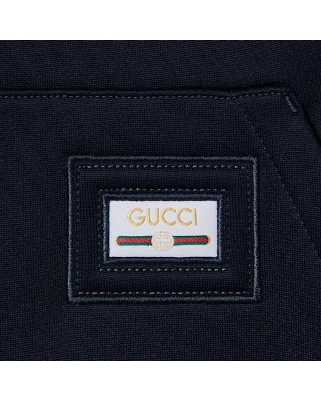 Gucci Blue Technical Nylon Jersey Sweatshirt for men