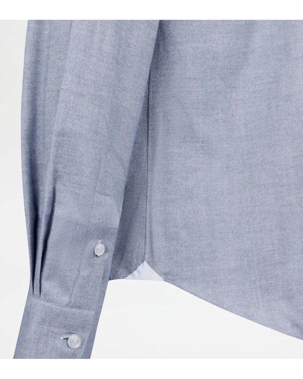 Tod's Blue Long-Sleeved Shirt for men