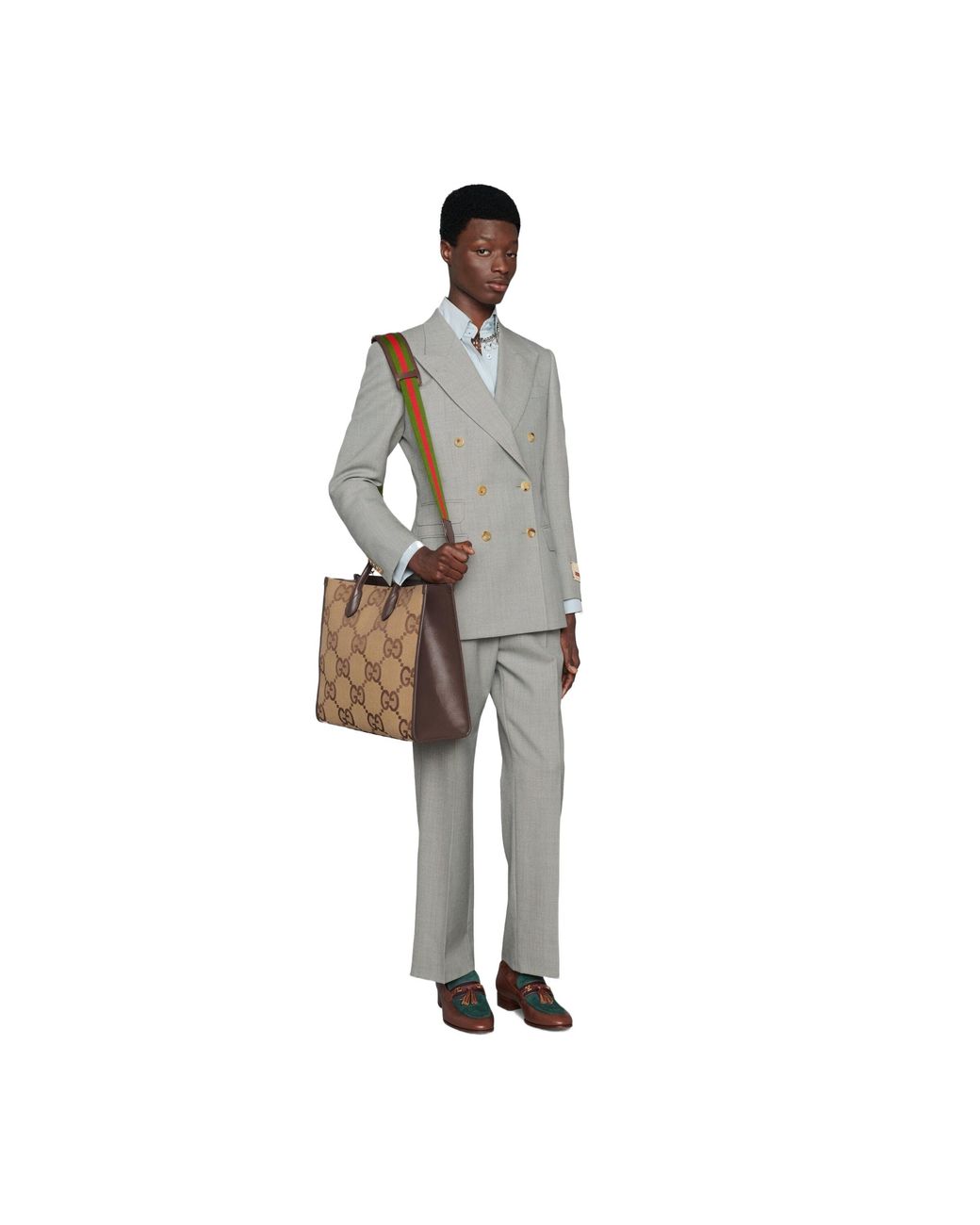 Gucci Brown Jumbo Gg Tote Bag for men