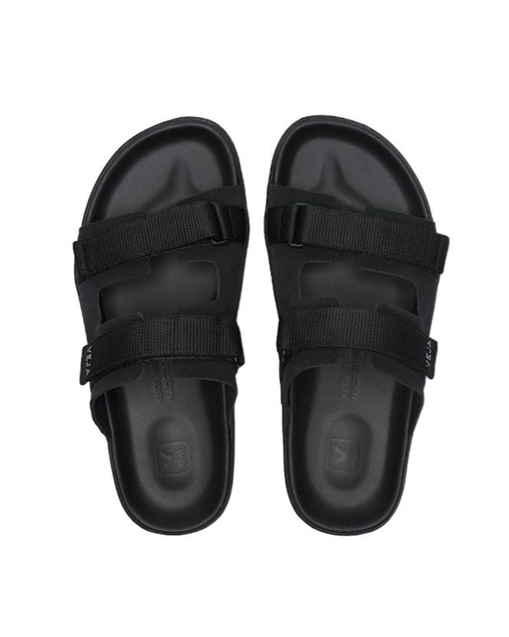 Veja Black Arpoador Double-Strap Slippers for men