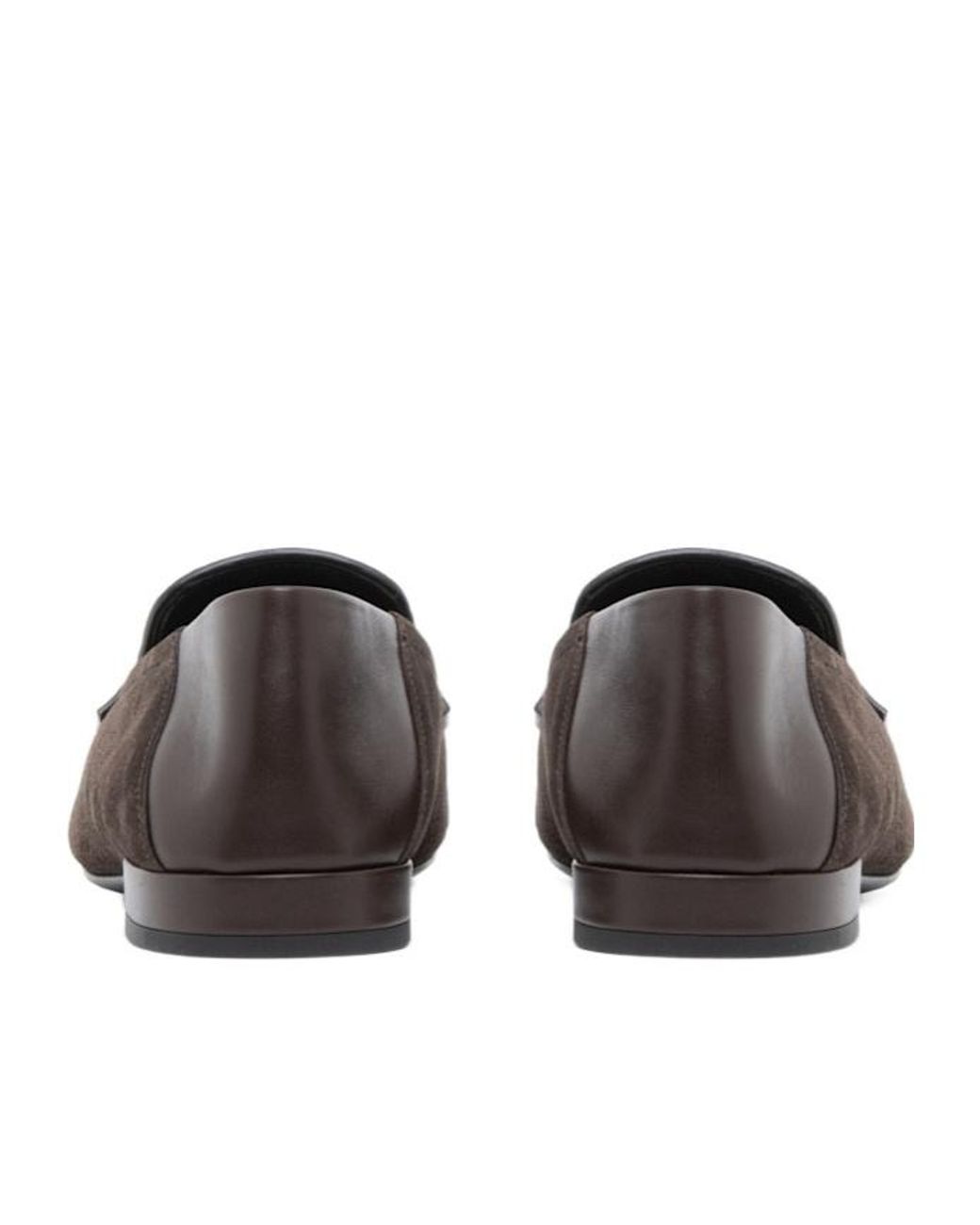 Giorgio Armani Brown Penny Flat Shoes