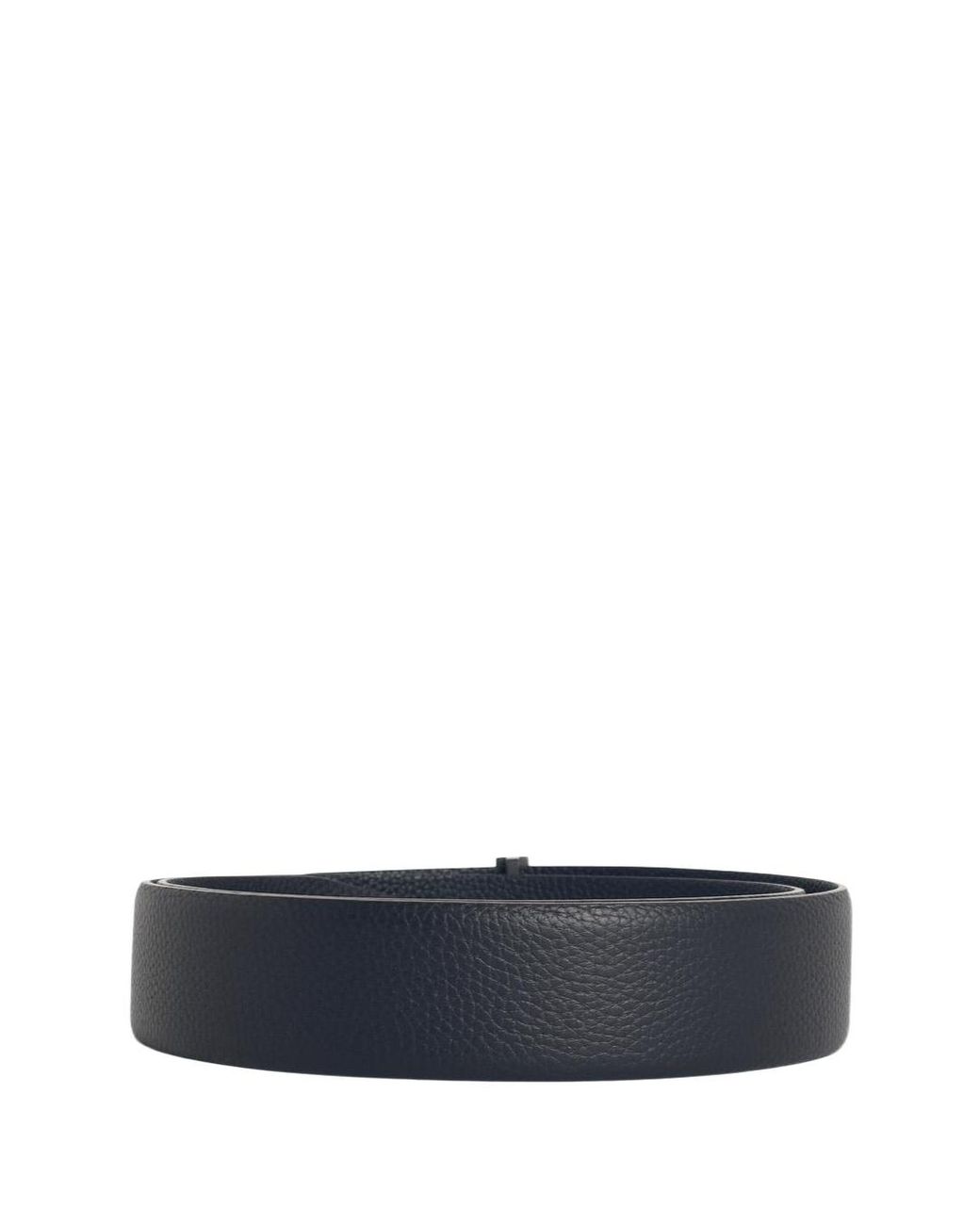 Tom Ford White Logo Plaque Buckle Belt for men