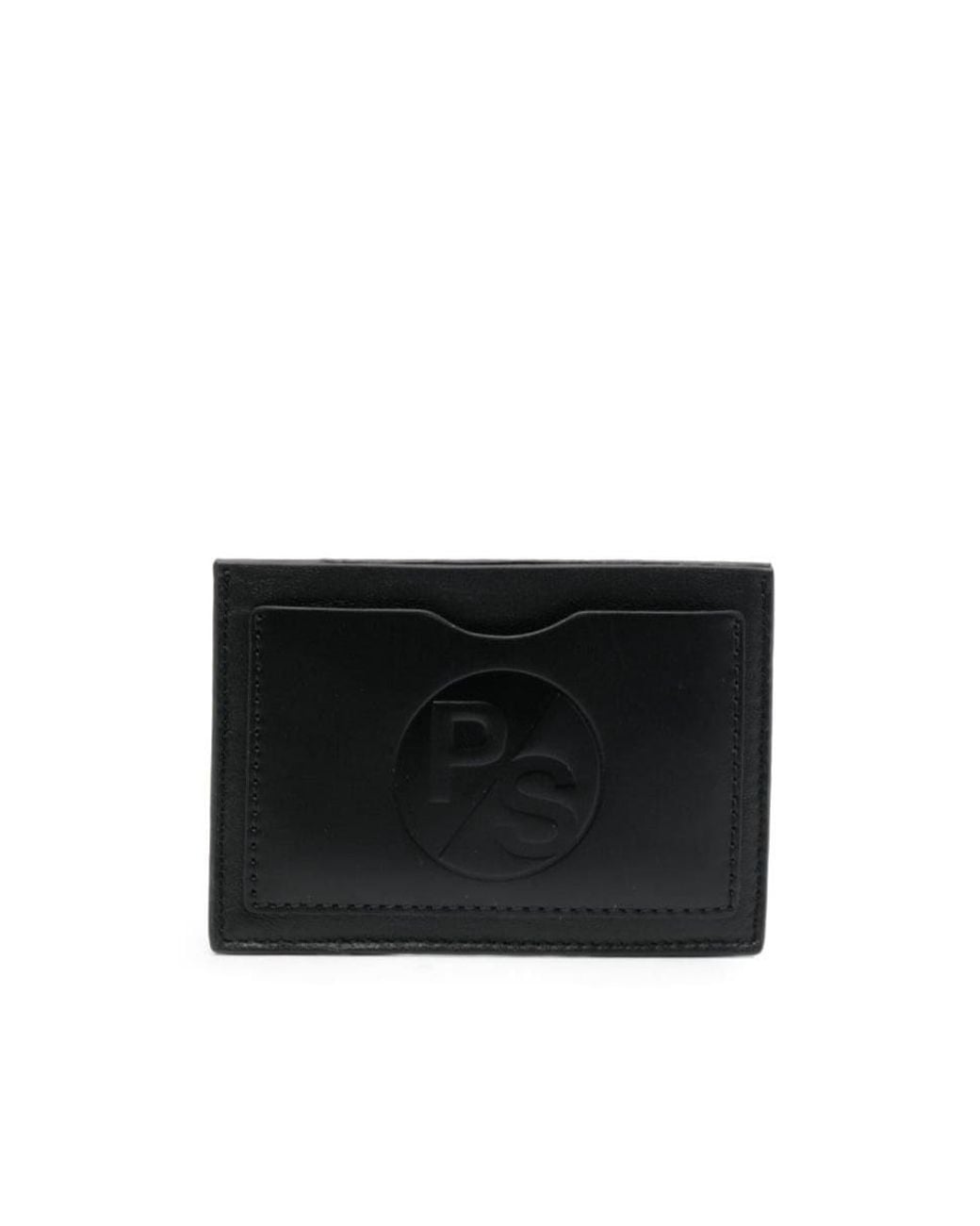 Paul Smith Black Logo Embossed Card Clip for men
