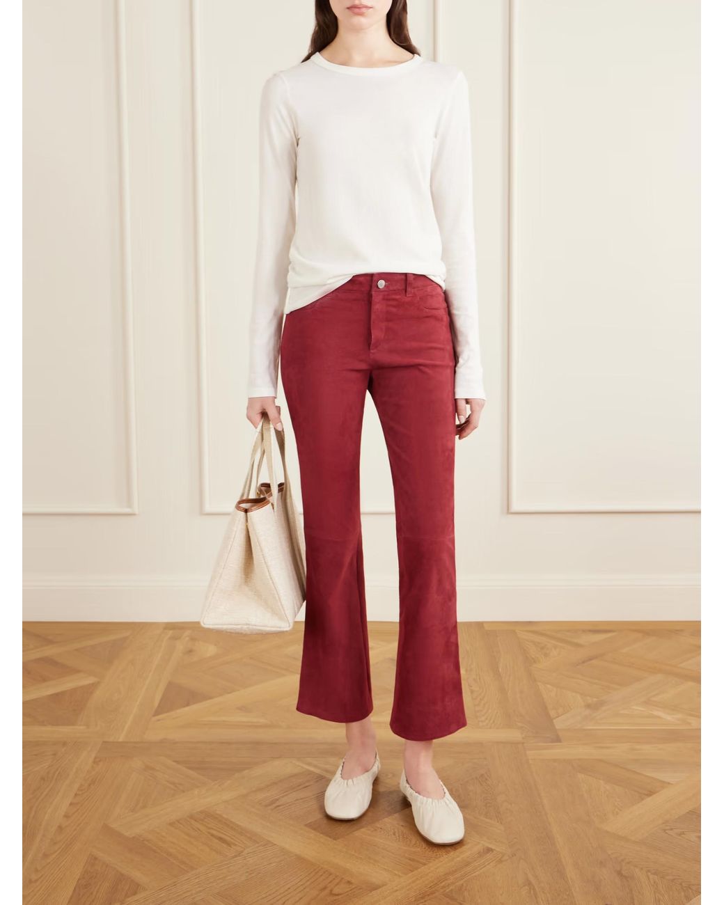 Stouls Dean Suede Flared Pants