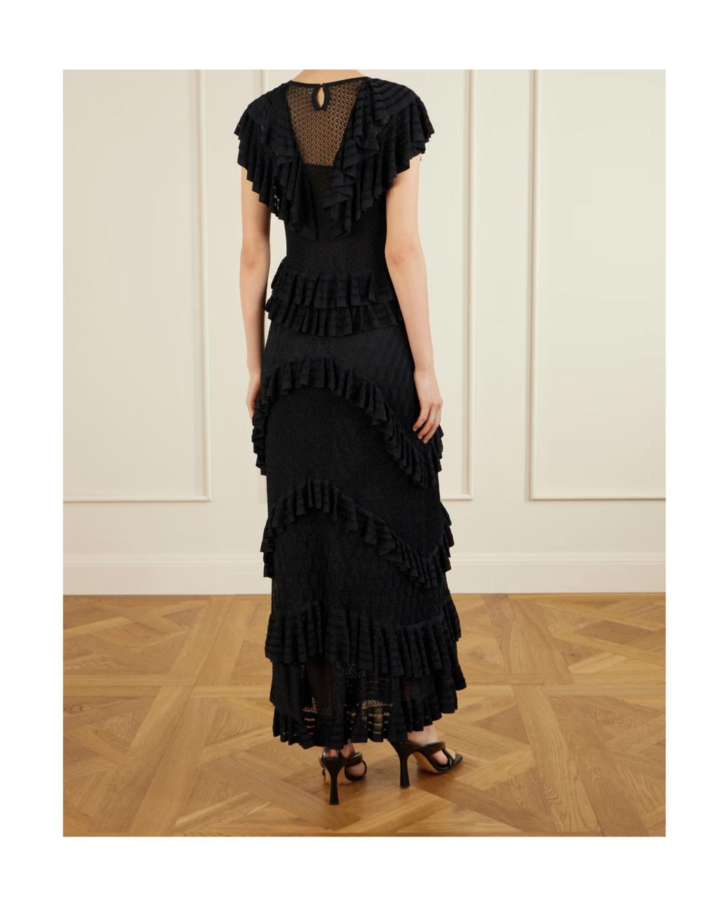 Ulla Johnson Black Round Neck Dress
