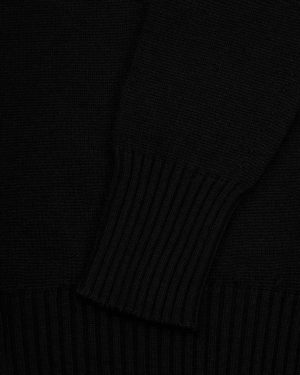 Max Mara Black Round-Neck Long-Sleeved Pullover