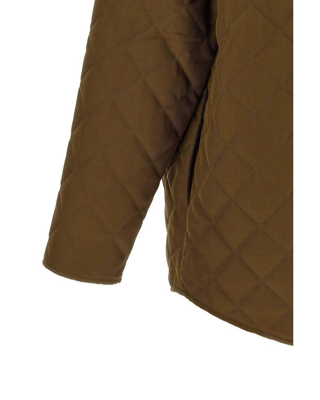 A.P.C. Green Georges Quilted Jacket for men