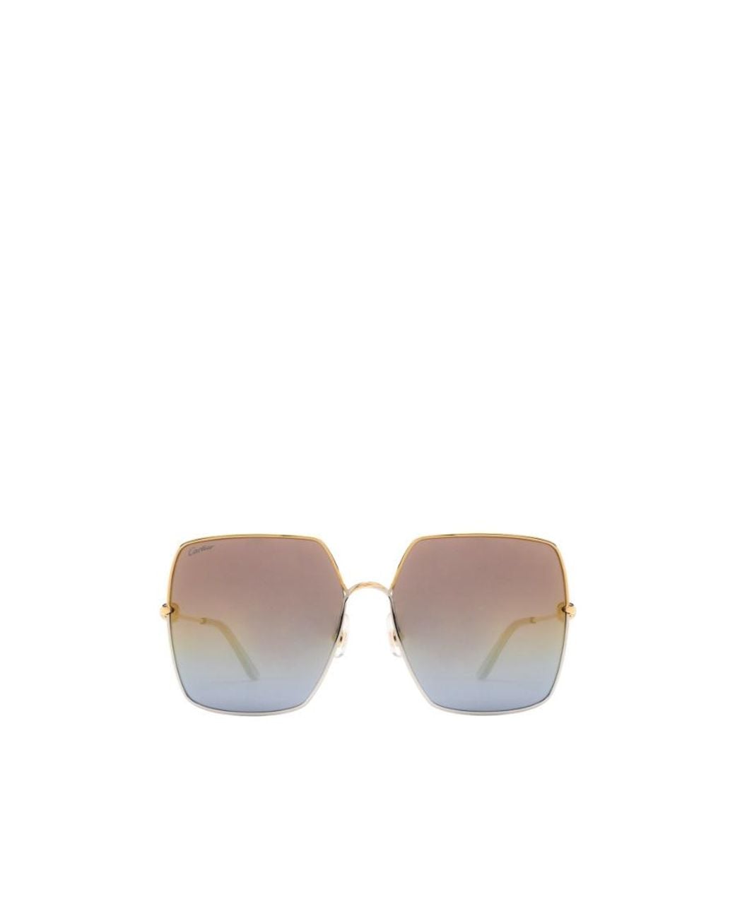 Cartier Multicolor Square Frame Sunglasses