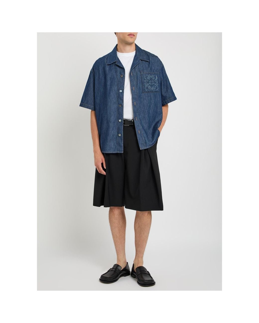 Loewe Blue Simple Shirt for men