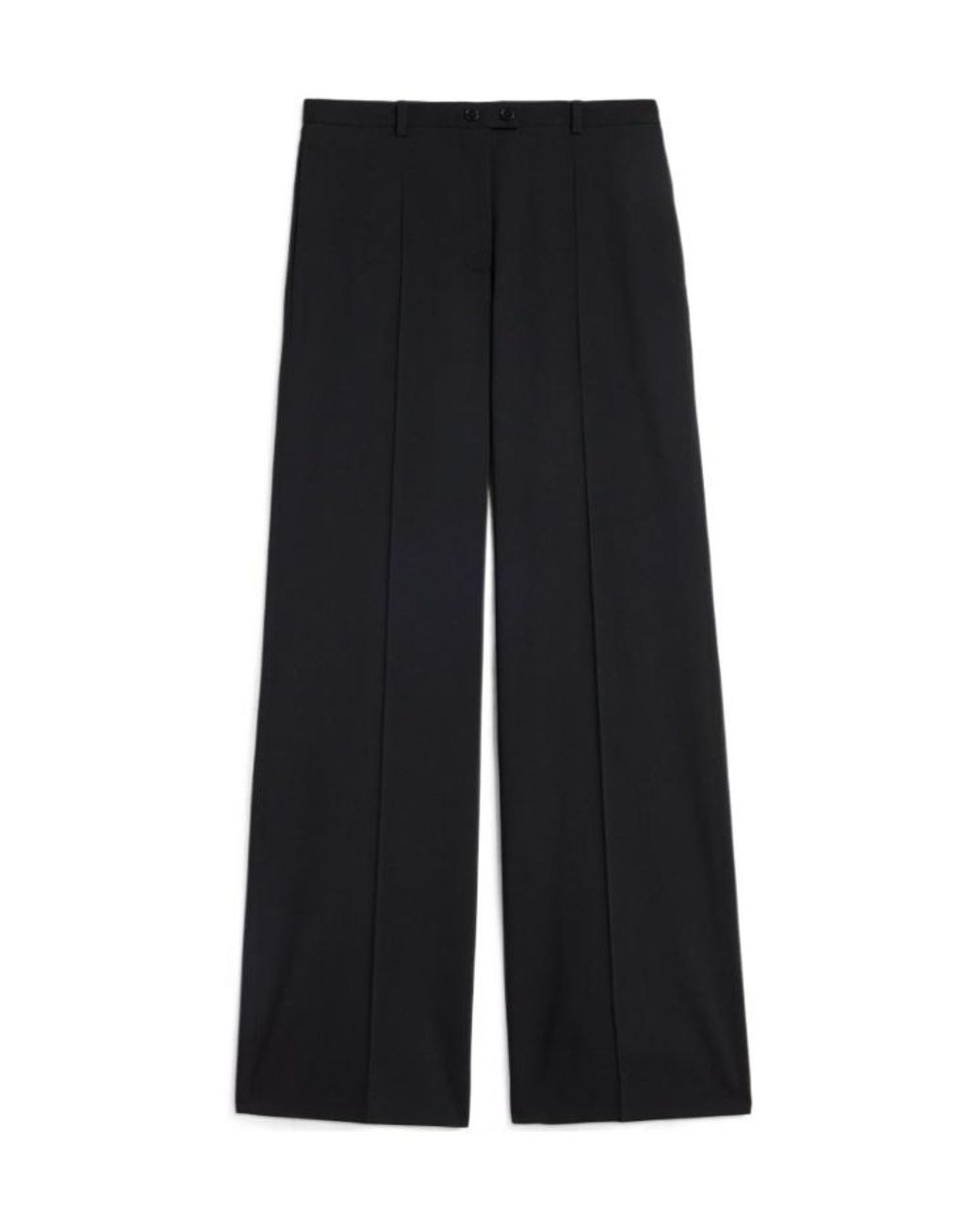 Jil Sander Black 162 Wide-Leg Pants