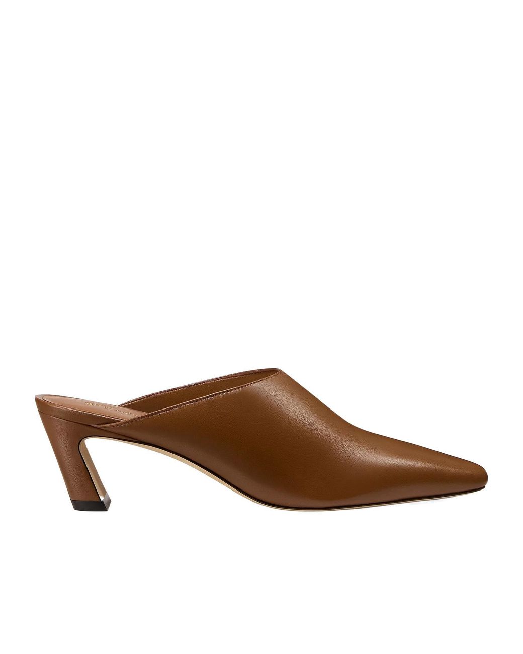 Stuart Weitzman Brown Stassi Mule 50High-Heeled Sandals