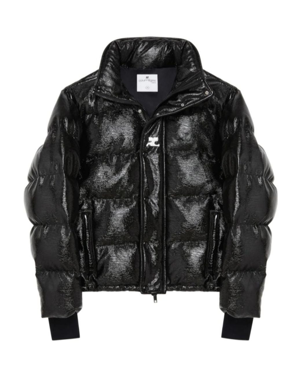 Courreges Black Long-Sleeved Down Jacket for men