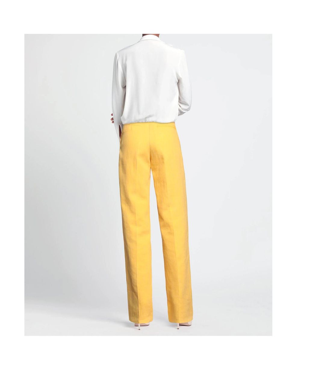 Jacquemus Yellow Belt Loop Casual Pants