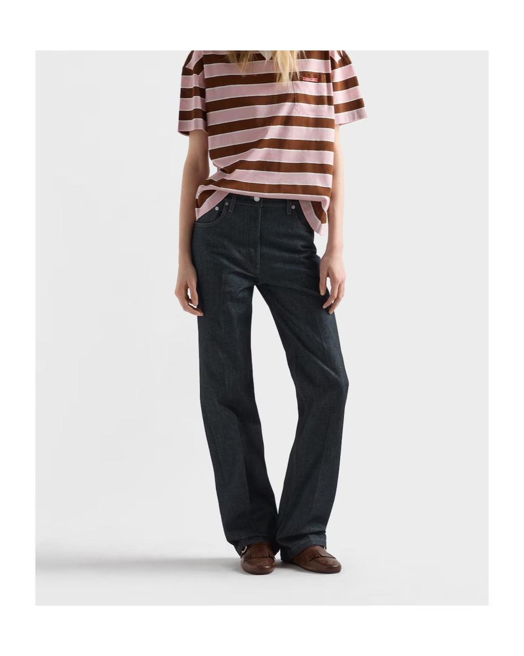 Prada Blue Five-Pocket Denim Jeans