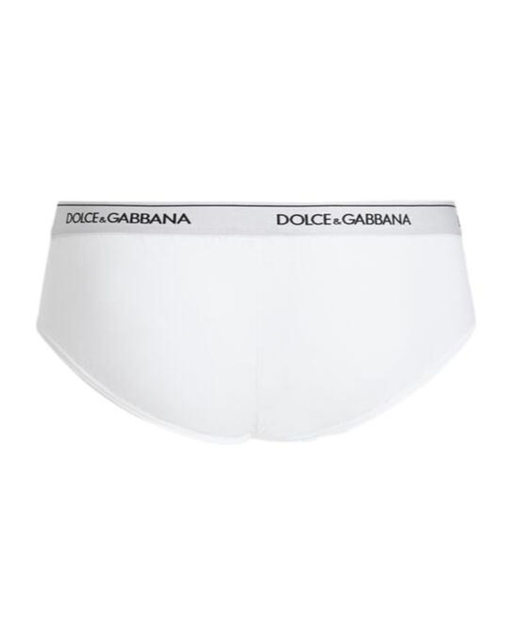 Dolce & Gabbana White Logo Waistband Set Of Three Briefs for men