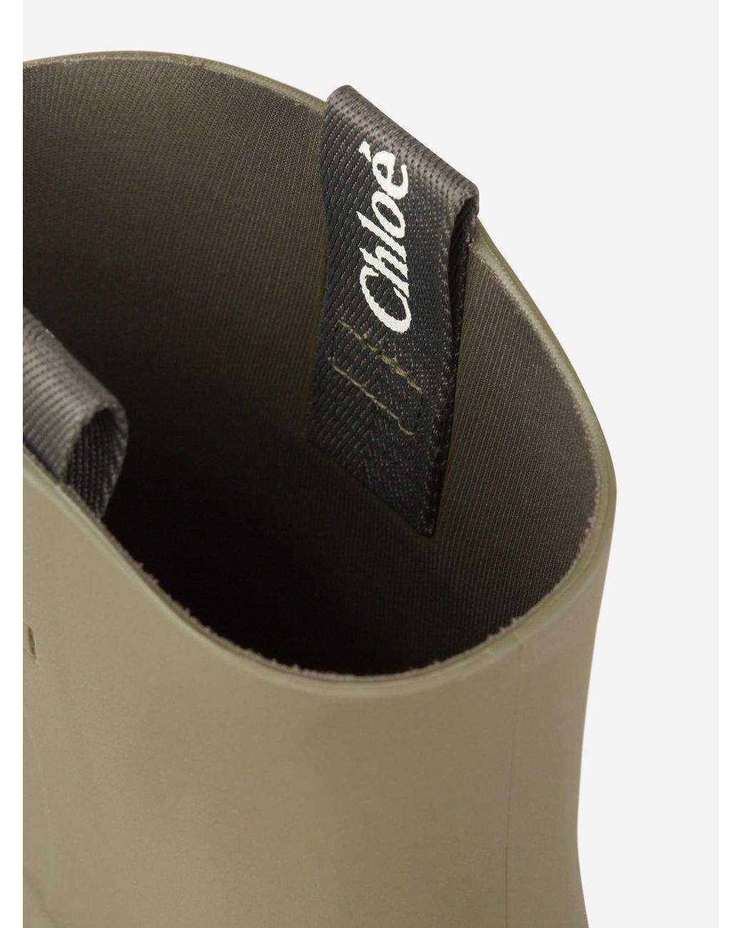Chloé Green Round-Toe Short Boots