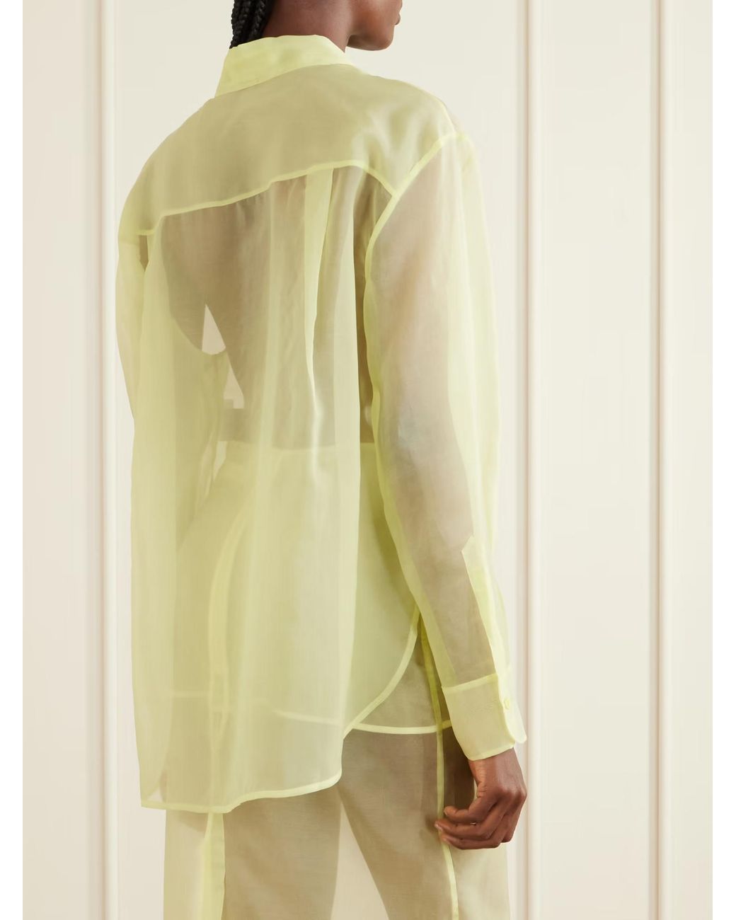 Frankie Shop Yellow Peri Shirt
