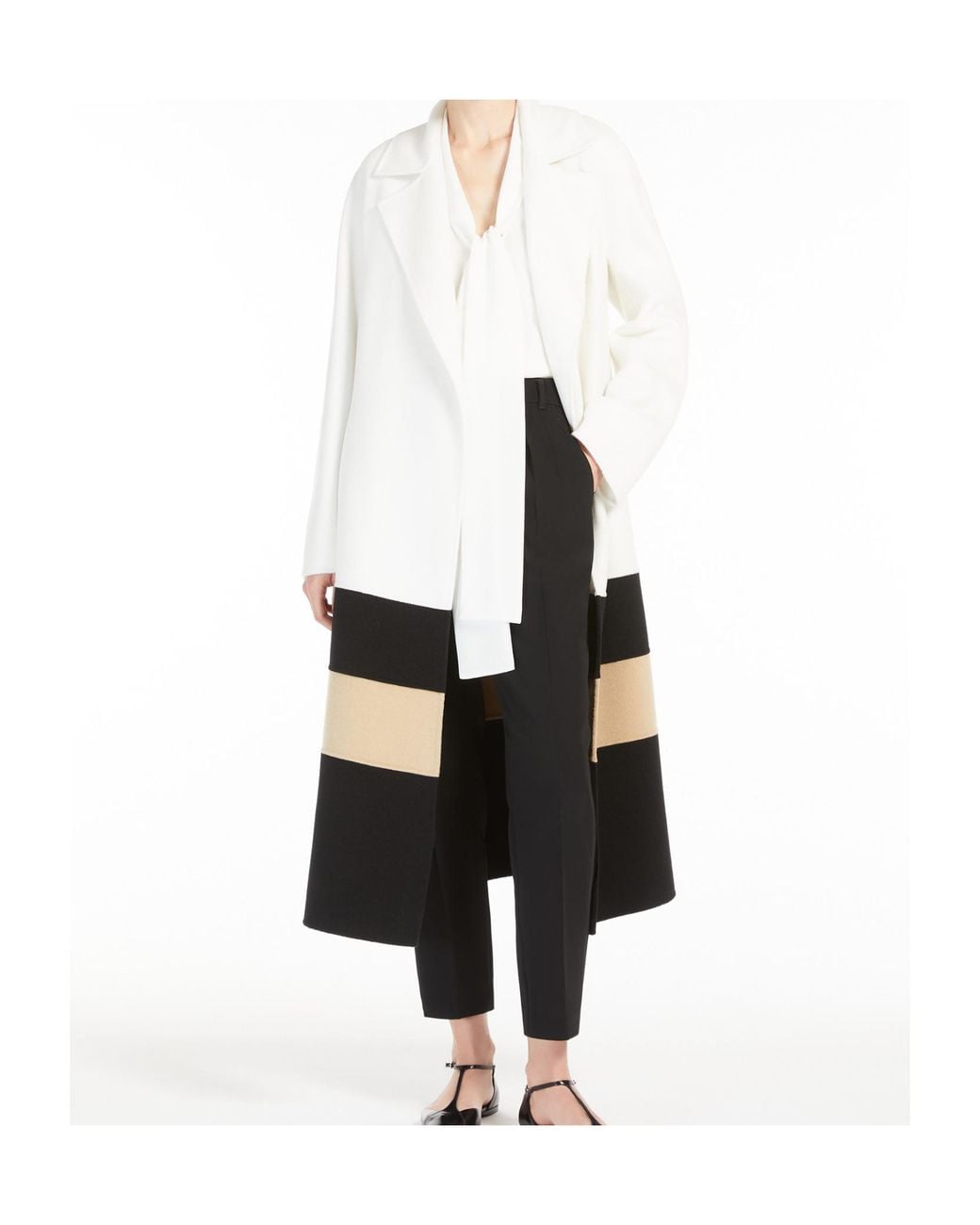 Max Mara White Studio Georgette Long-Sleeved Shirt