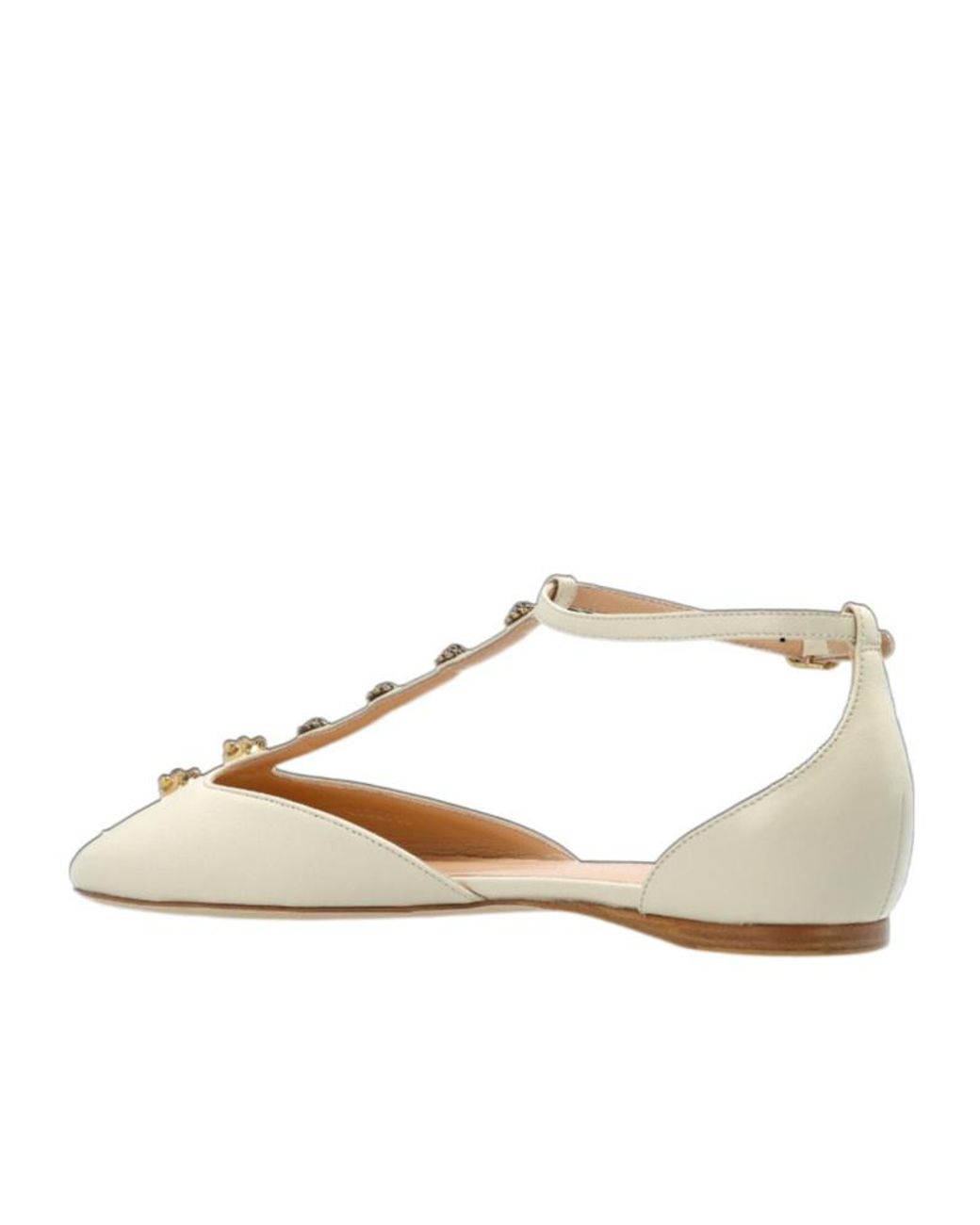 Chloé Metallic Chloé Celeste Ballet Flats