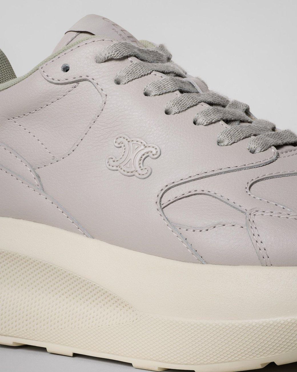 Céline Gray Rock Wedge Sneakers
