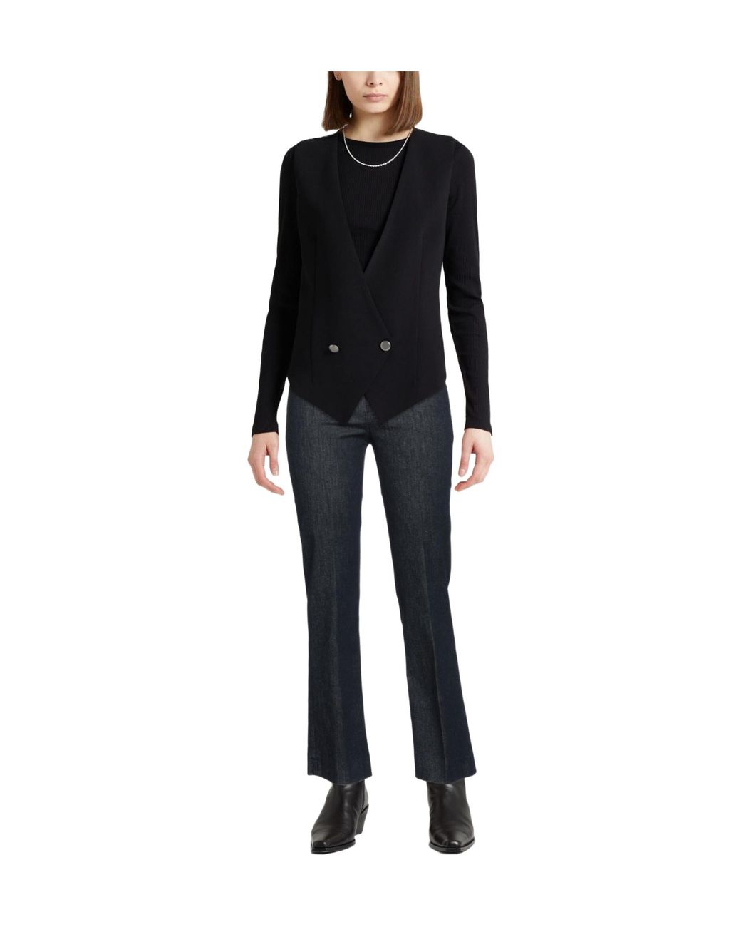 Max Mara Blue Solid Colour Bootcut Jeans