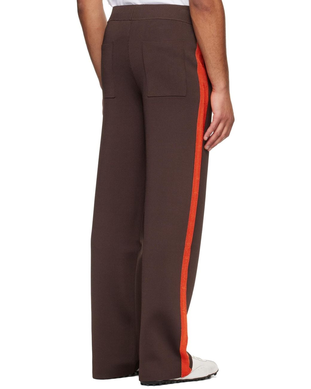 Wales Bonner Red Tide Track Knit Joggers for men