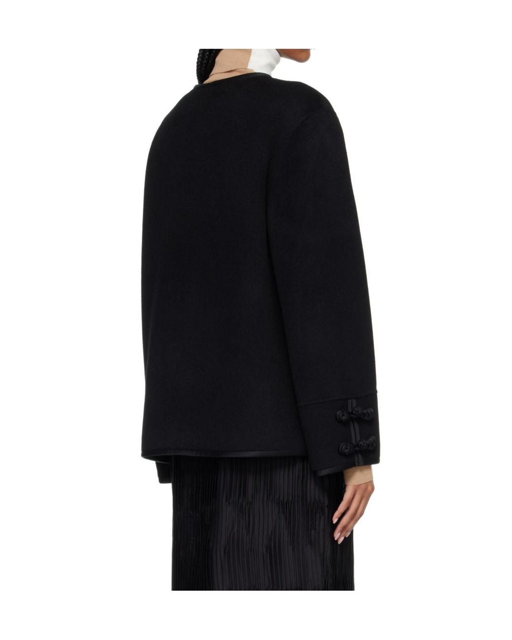 Rohe Black Wool And Cashmere-Blend Jacket