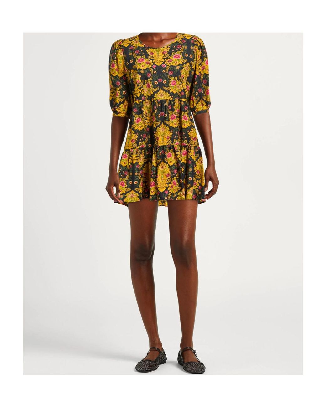 Farm Rio Yellow Mini Dresses