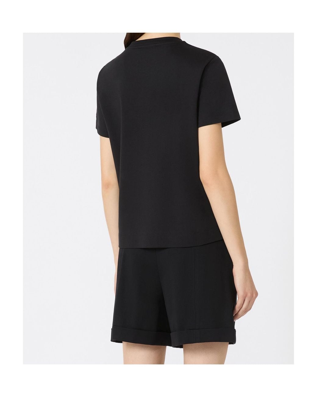 Max Mara Black Nerina Crewneck T-Shirt