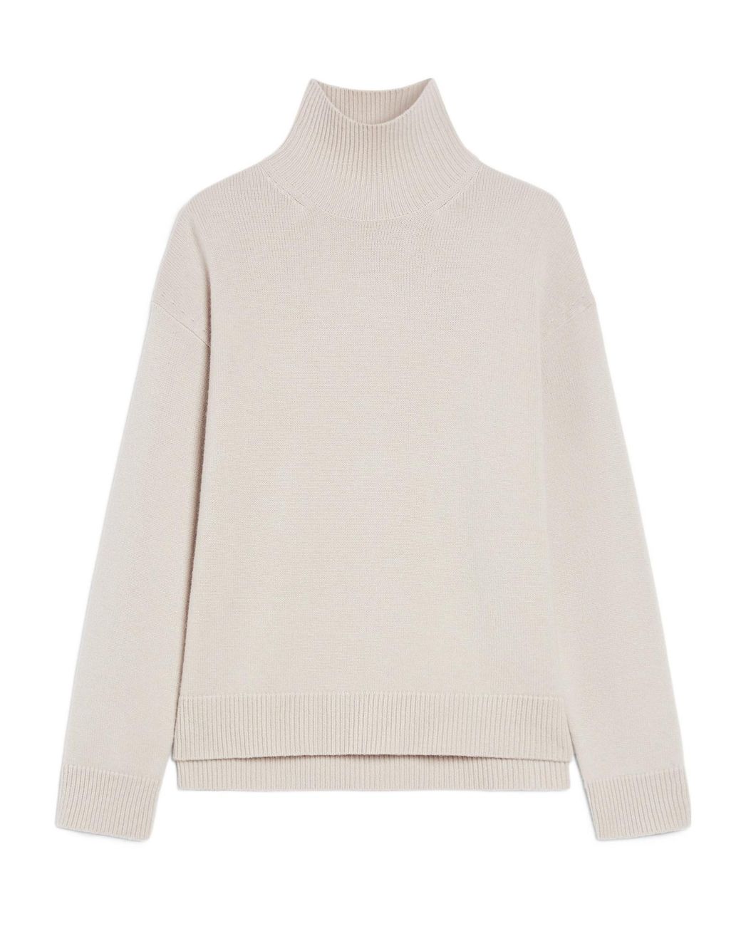 Max Mara White Marta Roll Neck Long-Sleeved Jumper