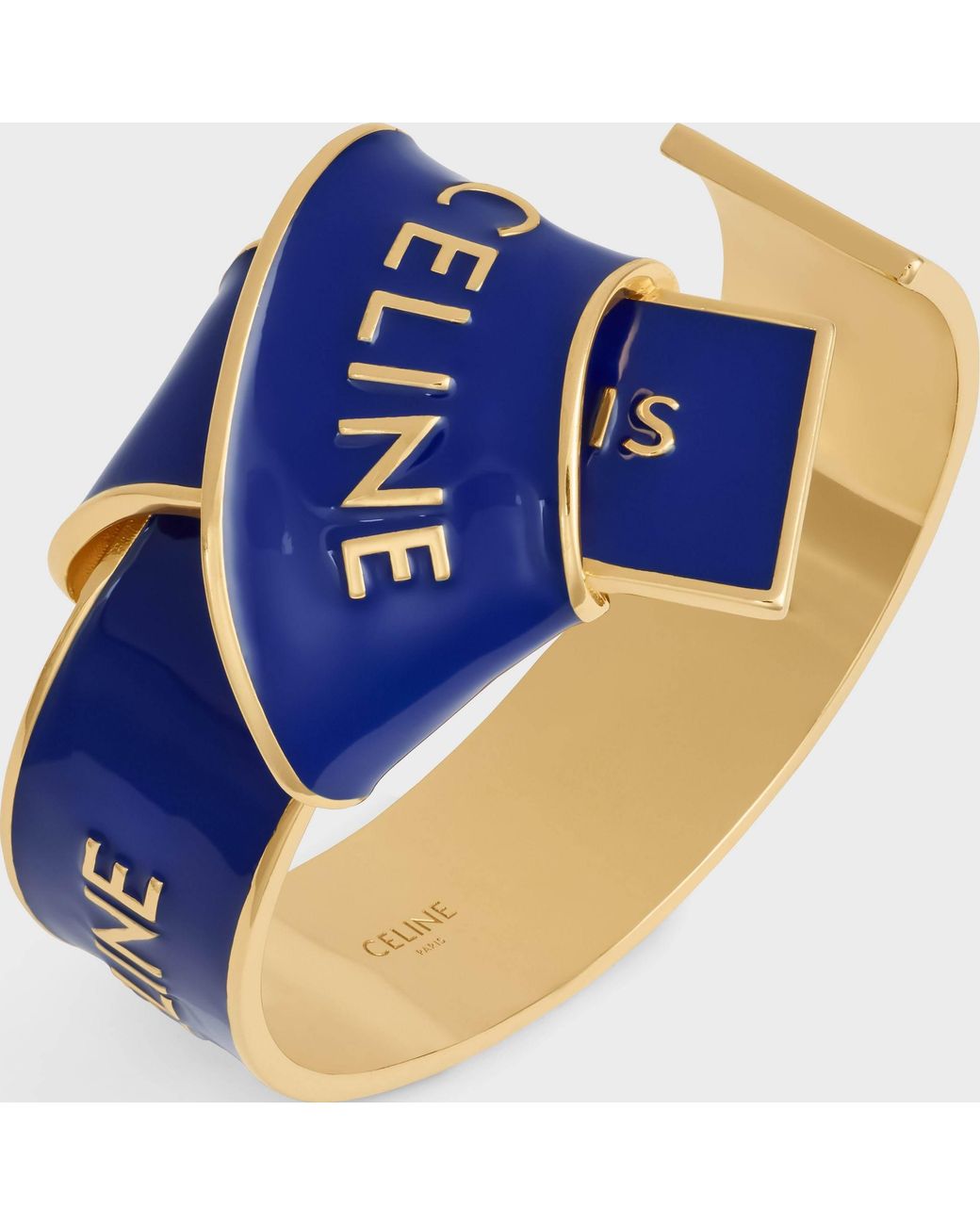 Céline Blue Ribbon Knotted Cuff