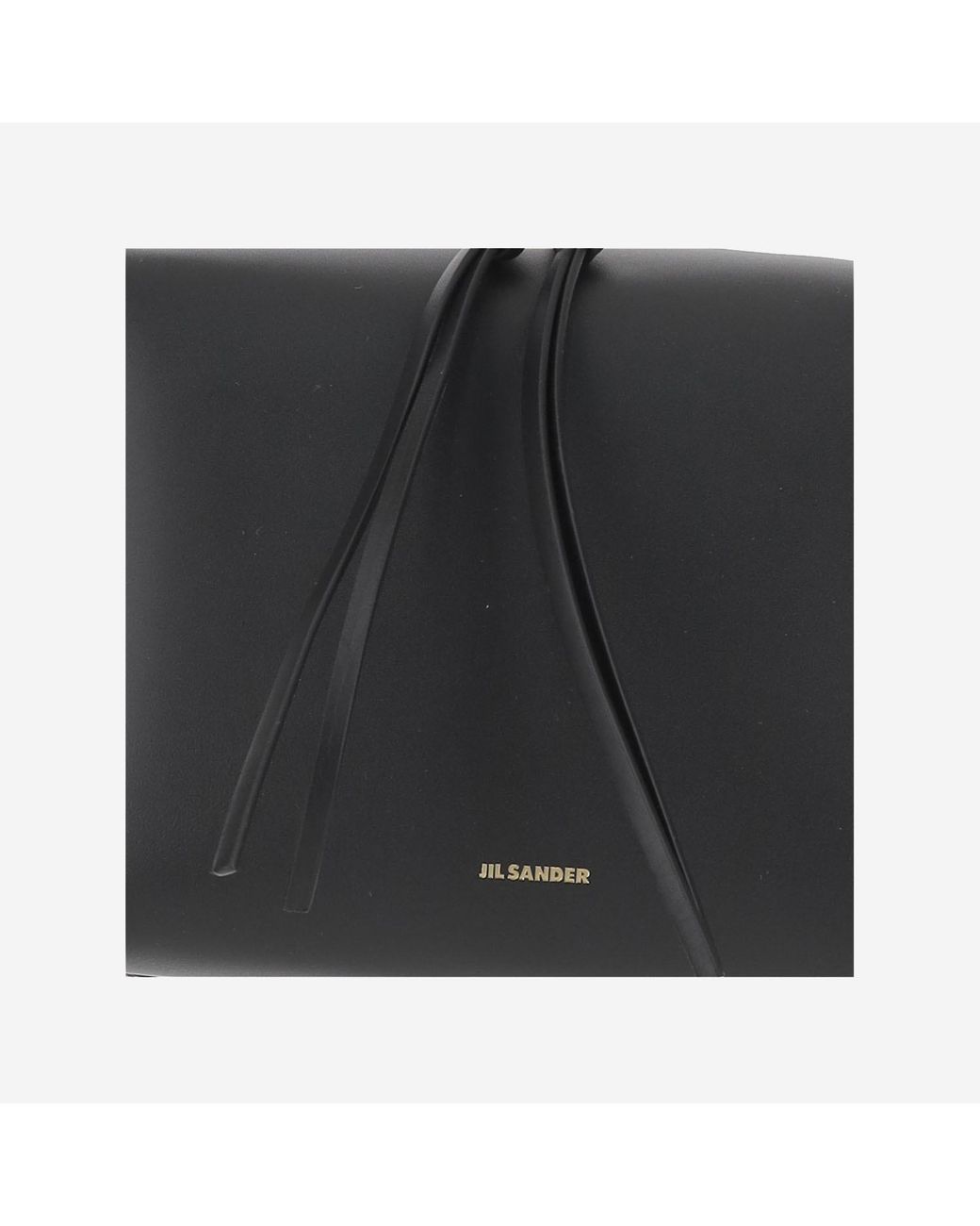 Jil Sander Black Double Zipped Shoulder Bag