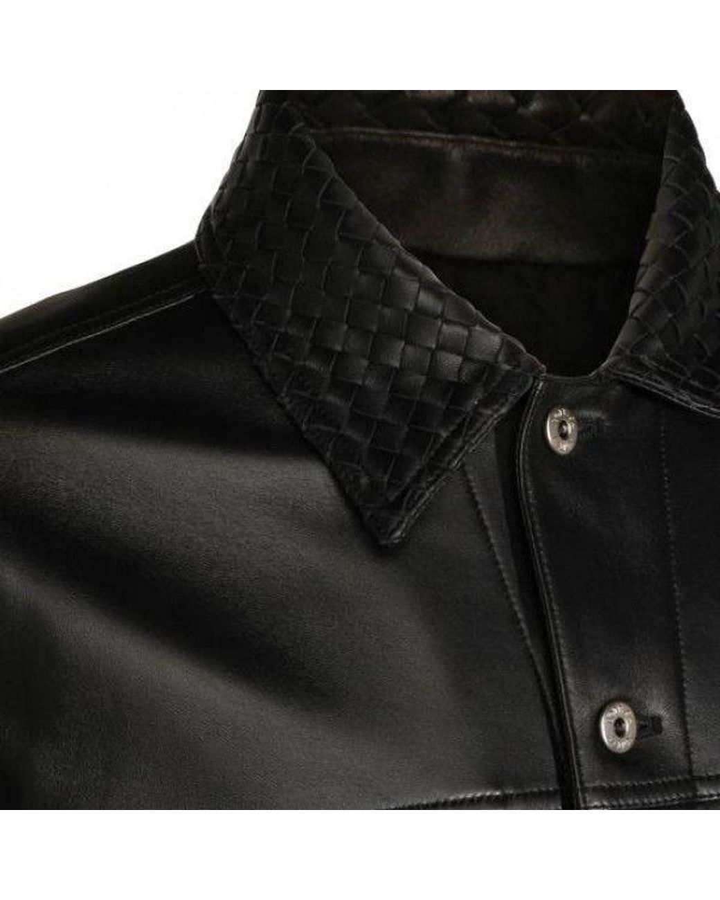 Bottega Veneta Blue Button-Up Long-Sleeved Jacket for men