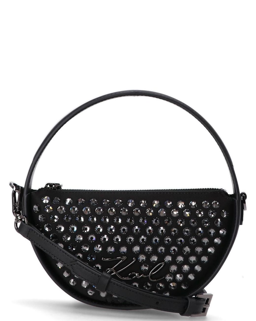 Karl Lagerfeld Black Ksignature Shoulder Bag